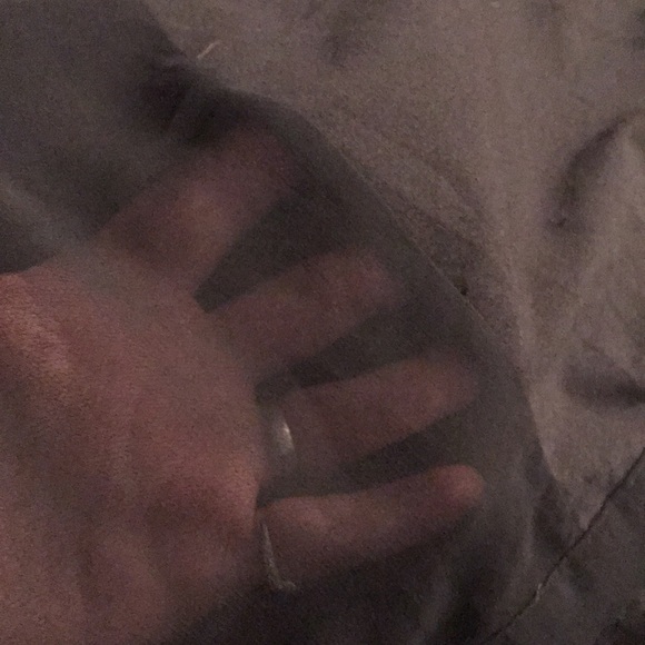 Black  large semi sheer front solid black sleeveless button down top - Picture 7 of 13